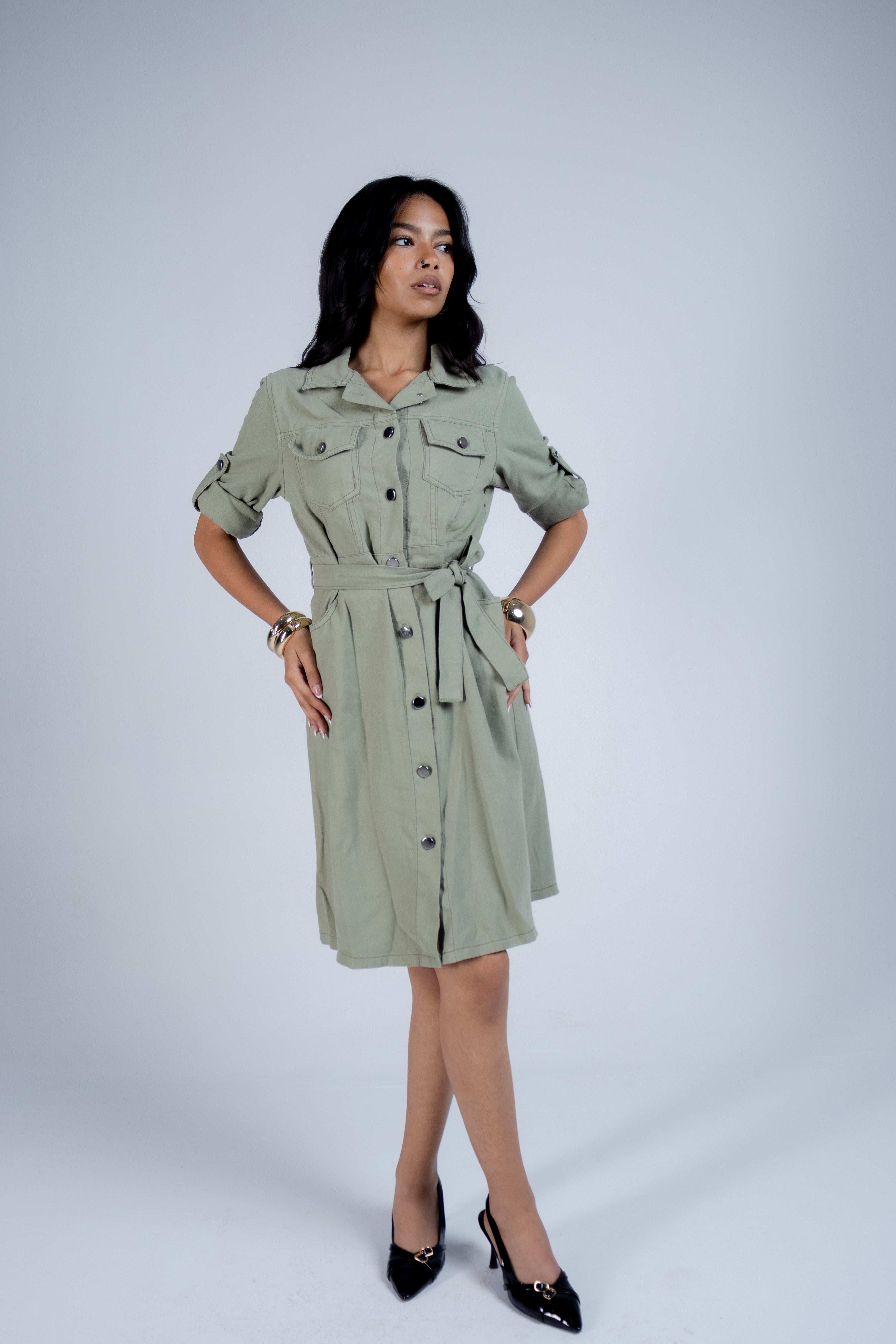 The Button-Front Shirt Dress