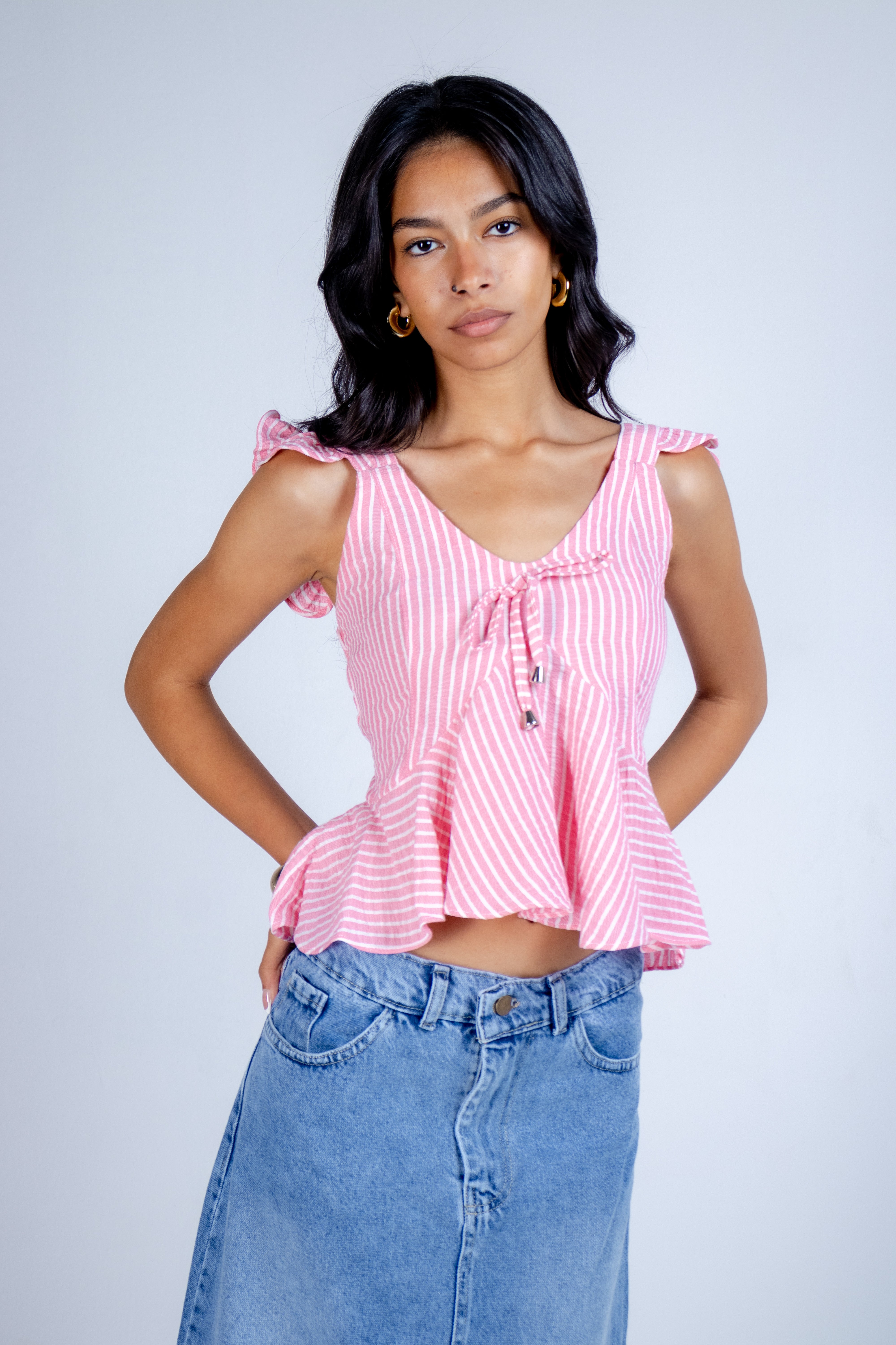 The Playful Striped Blouse