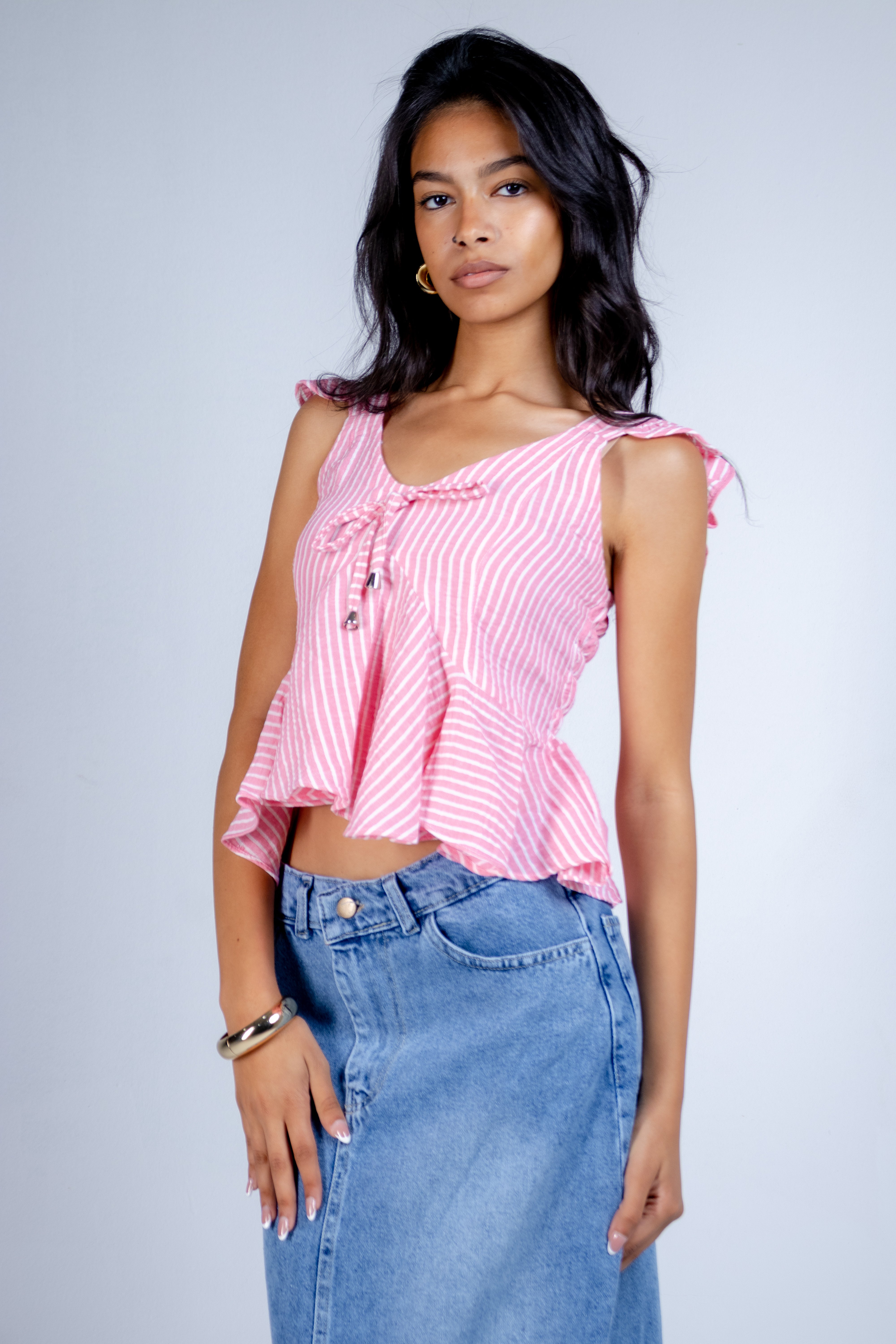The Playful Striped Blouse