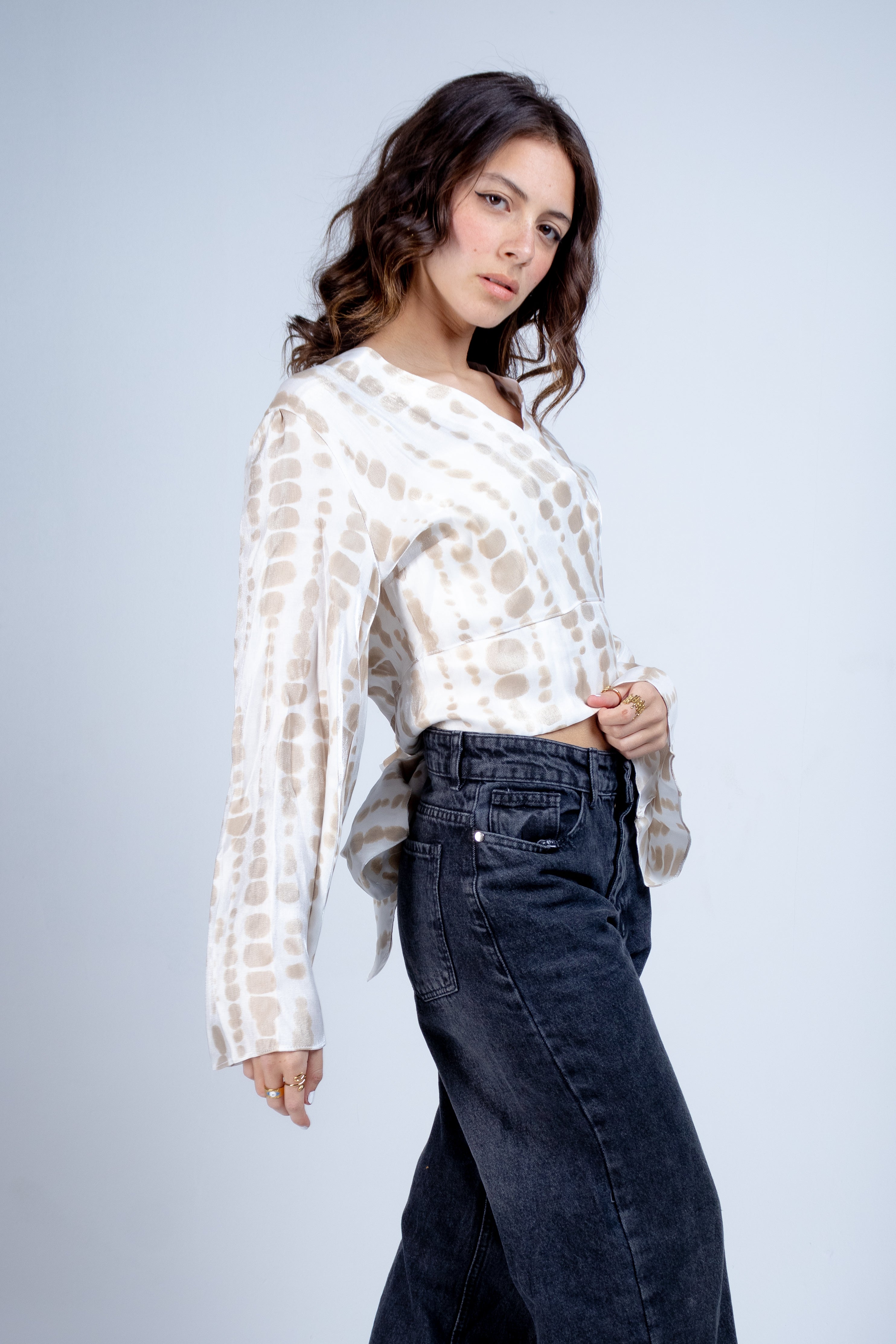 The Relaxed Fit Tie-Dye Blouse