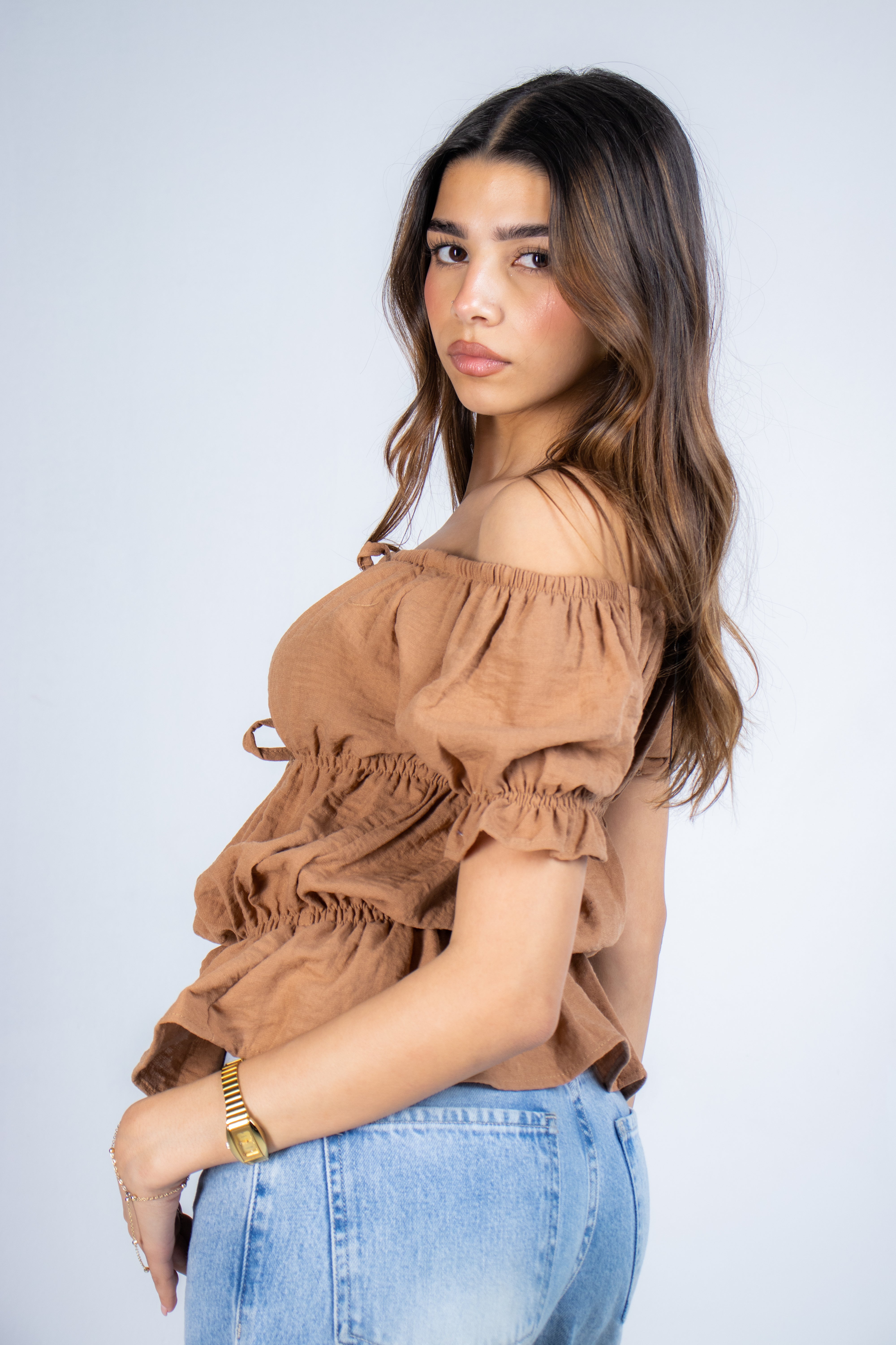 The Off-Shoulder Ruffle Top