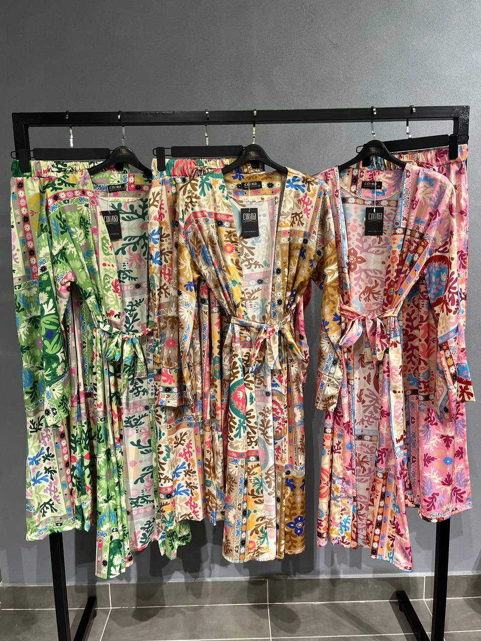 The Floral Print Kimono &Set
