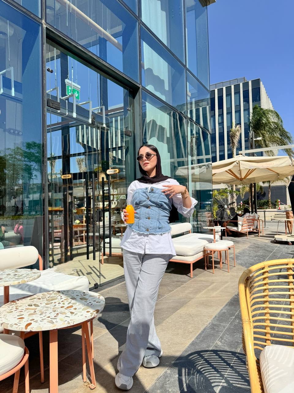 The Casual Denim Button-Up