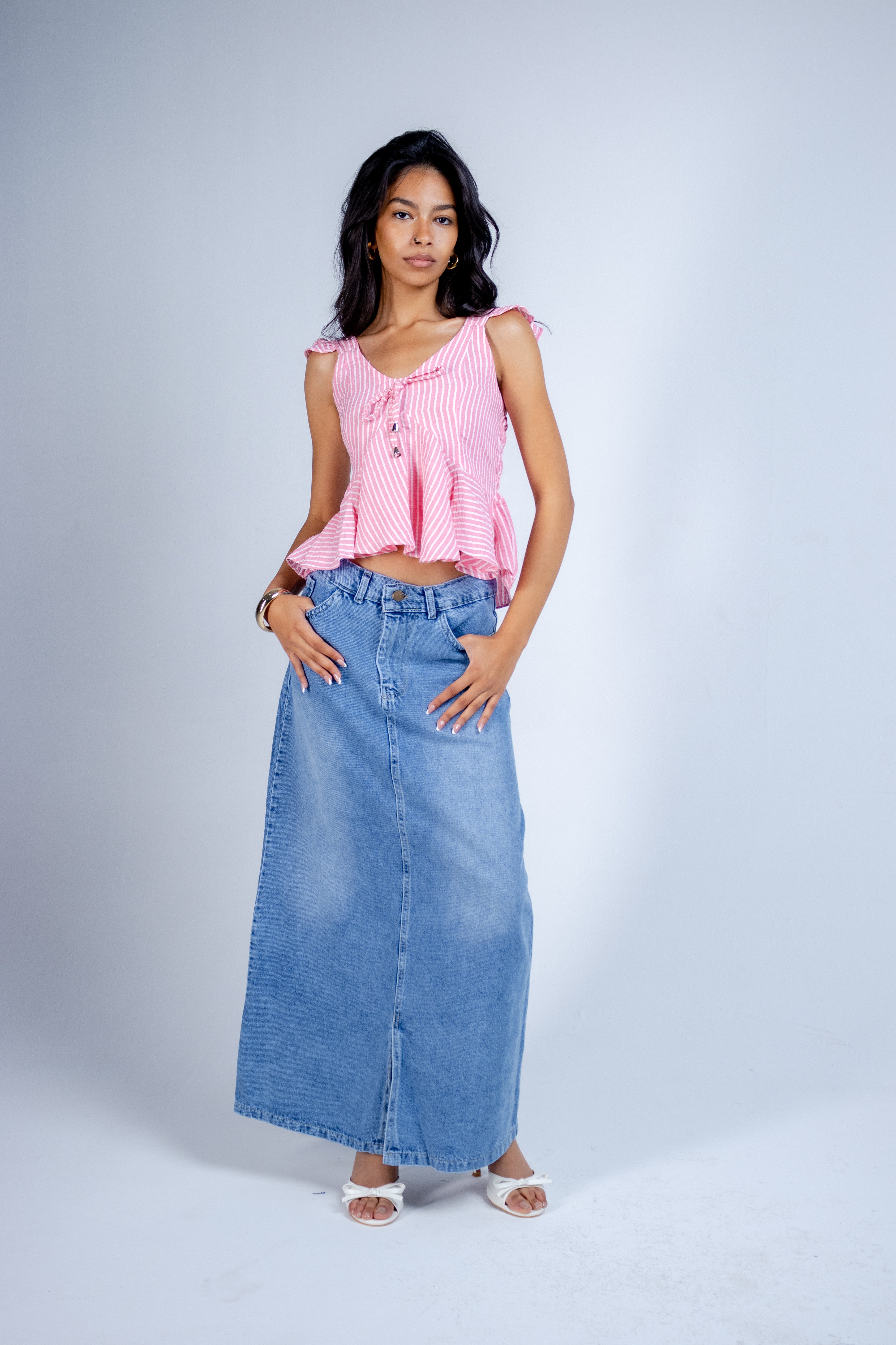 The A-Line Denim Skirt