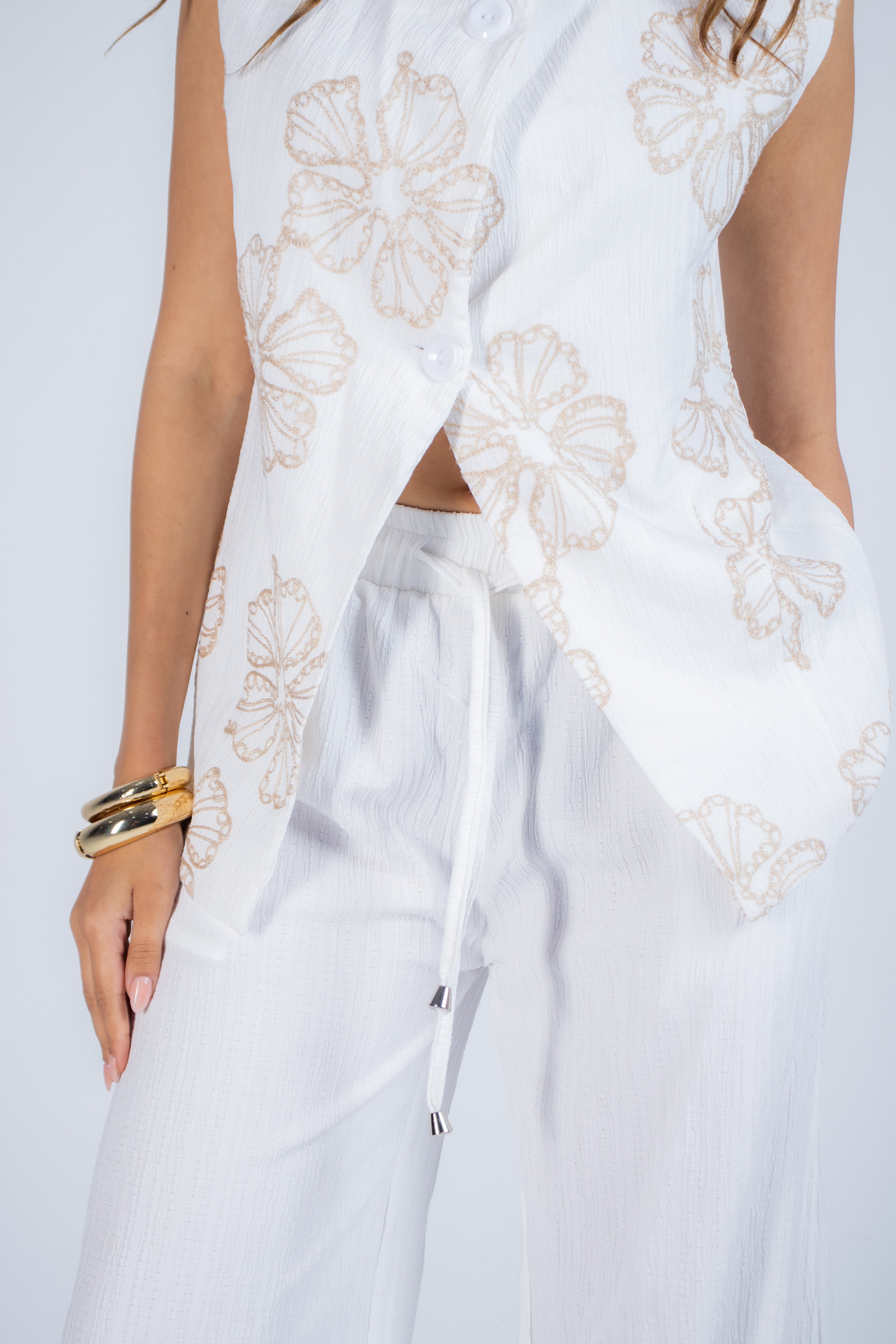 The Sophisticated Linen Vest & Pant Set