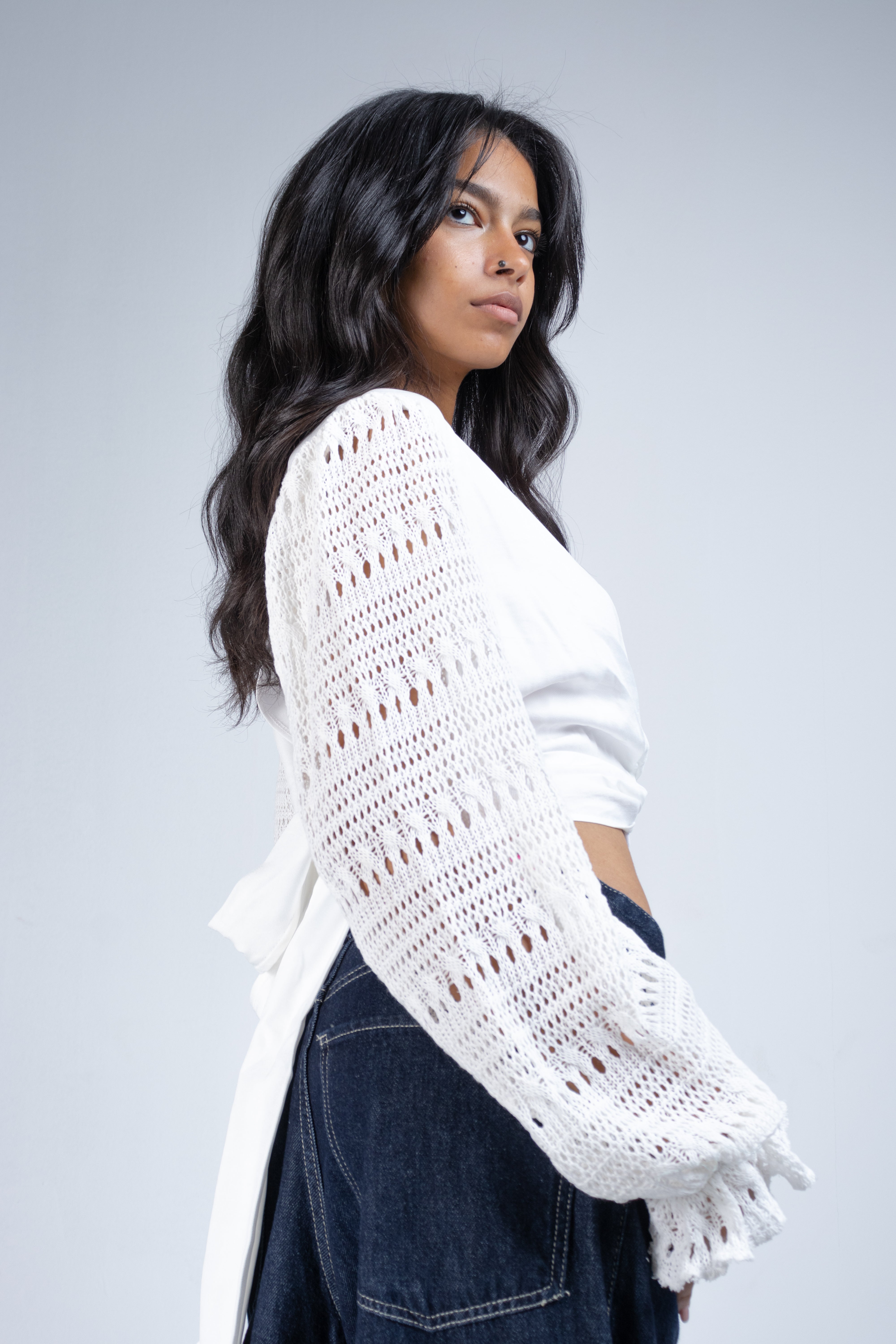 The Crochet Sleeve Top