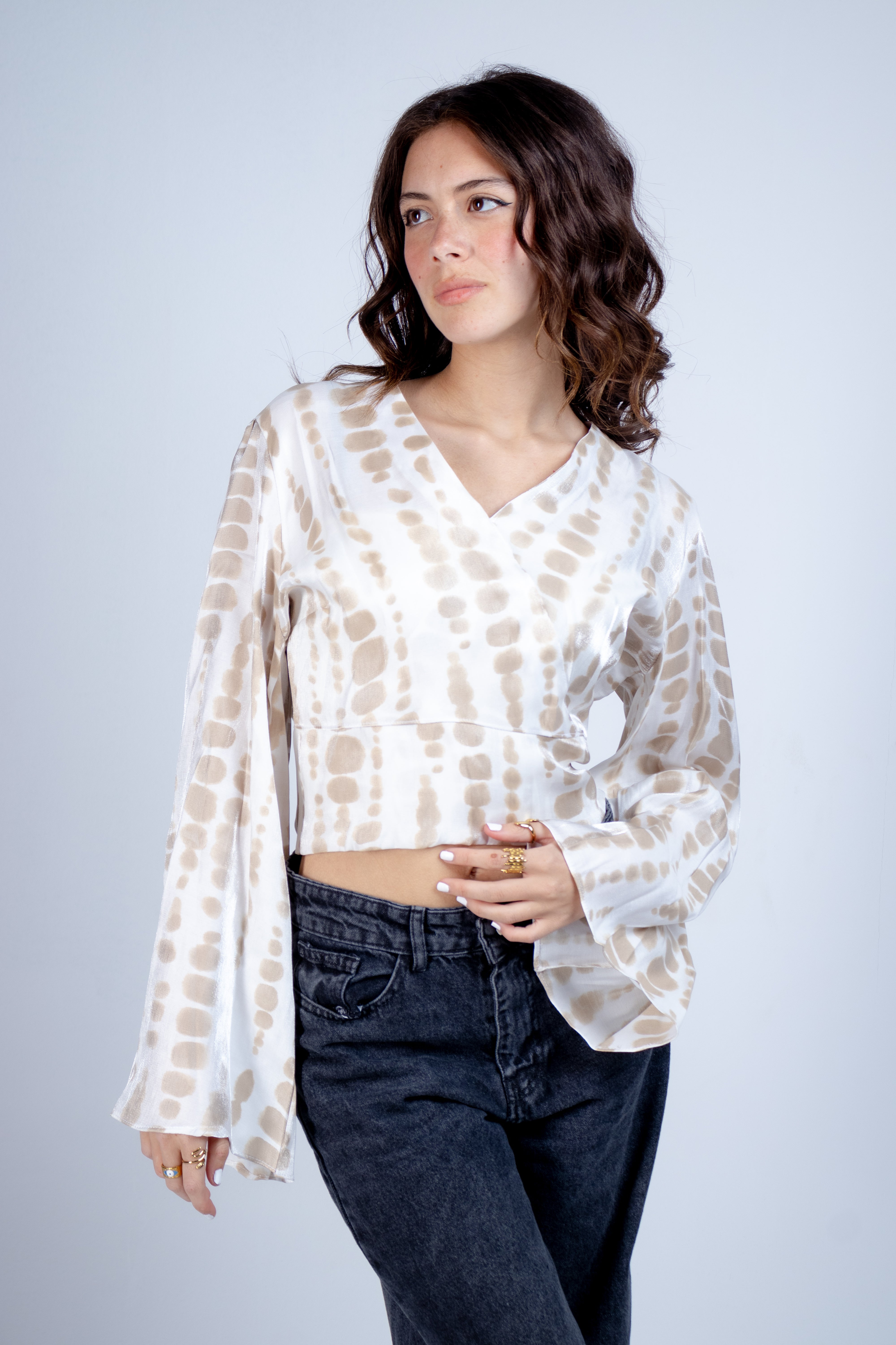 The Relaxed Fit Tie-Dye Blouse