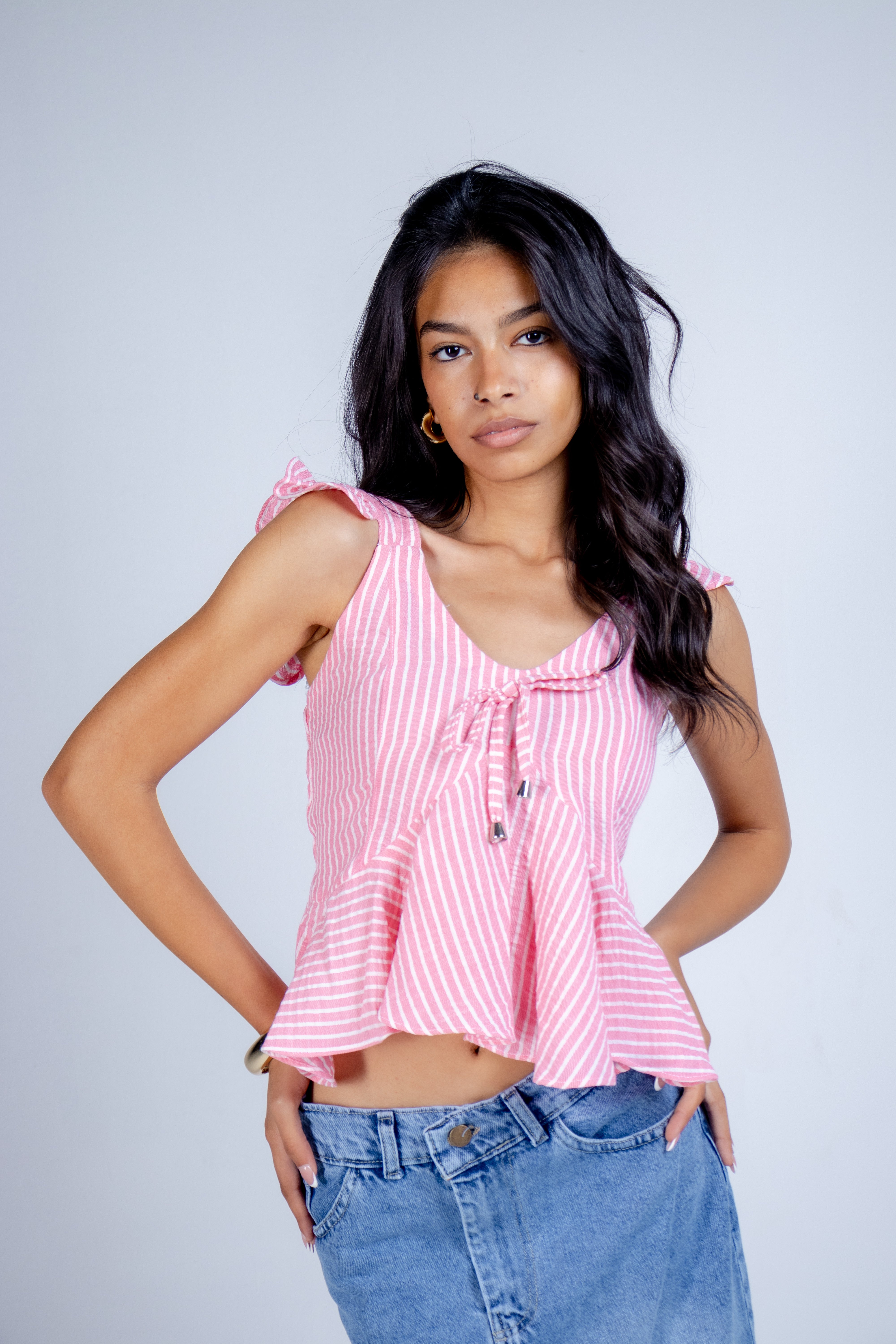 The Playful Striped Blouse