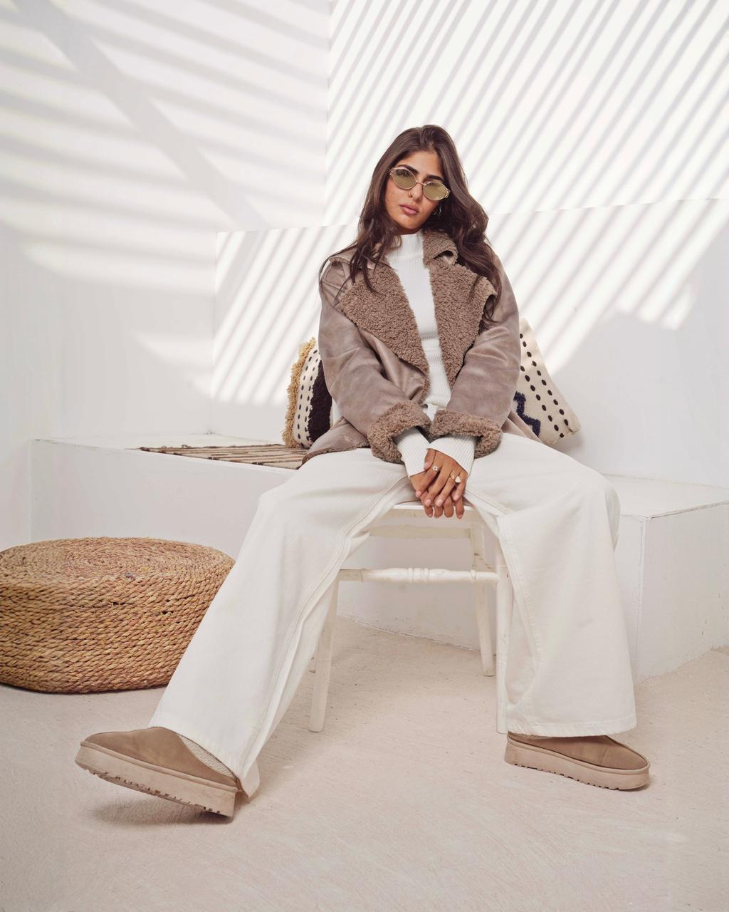 Faux Shearling Pilot Jacket