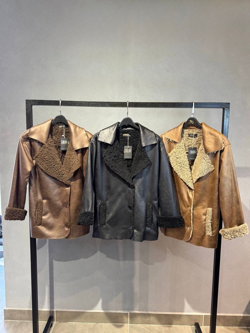 Faux Shearling Pilot Jacket