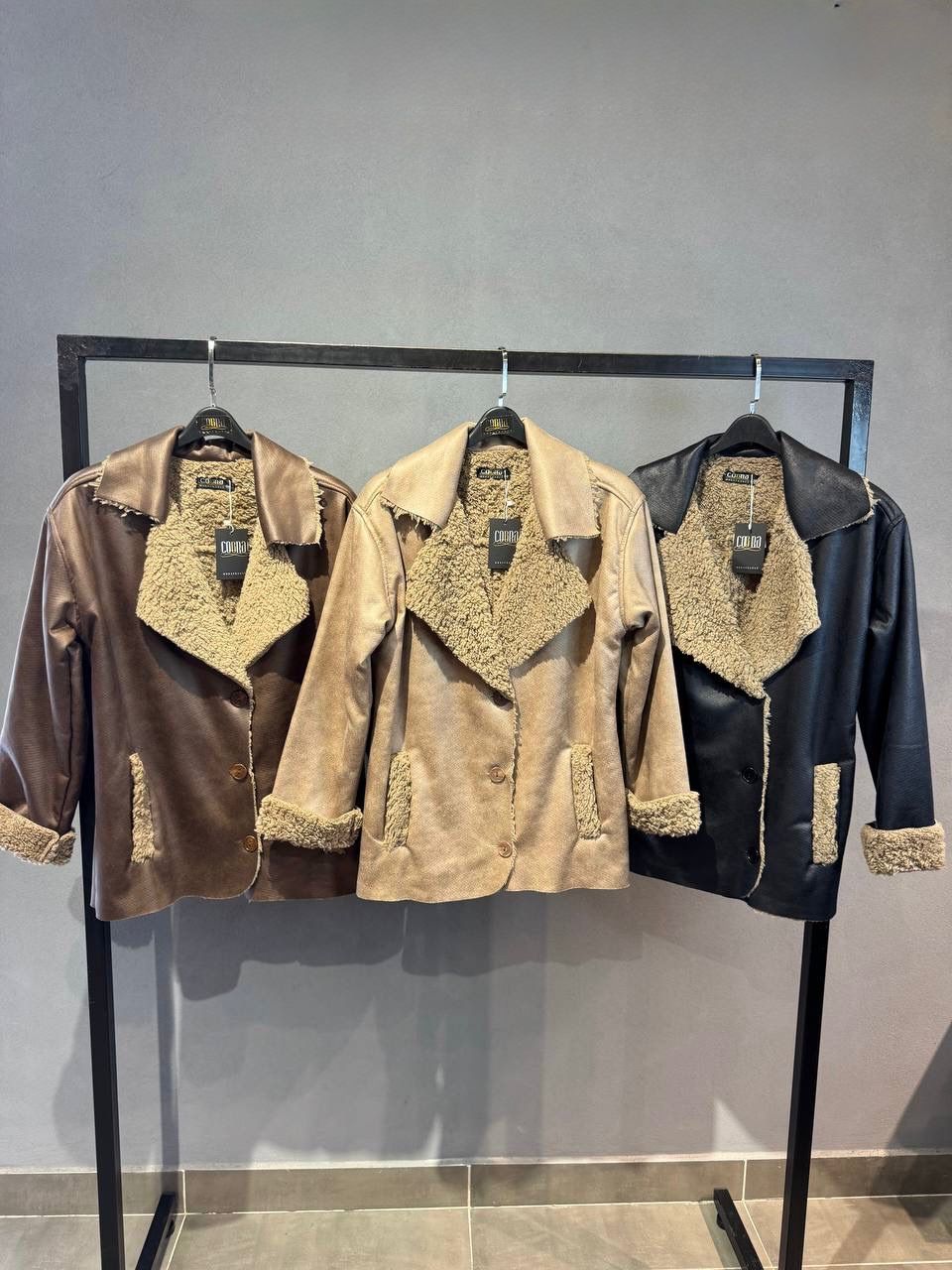 Faux Shearling Pilot Jacket