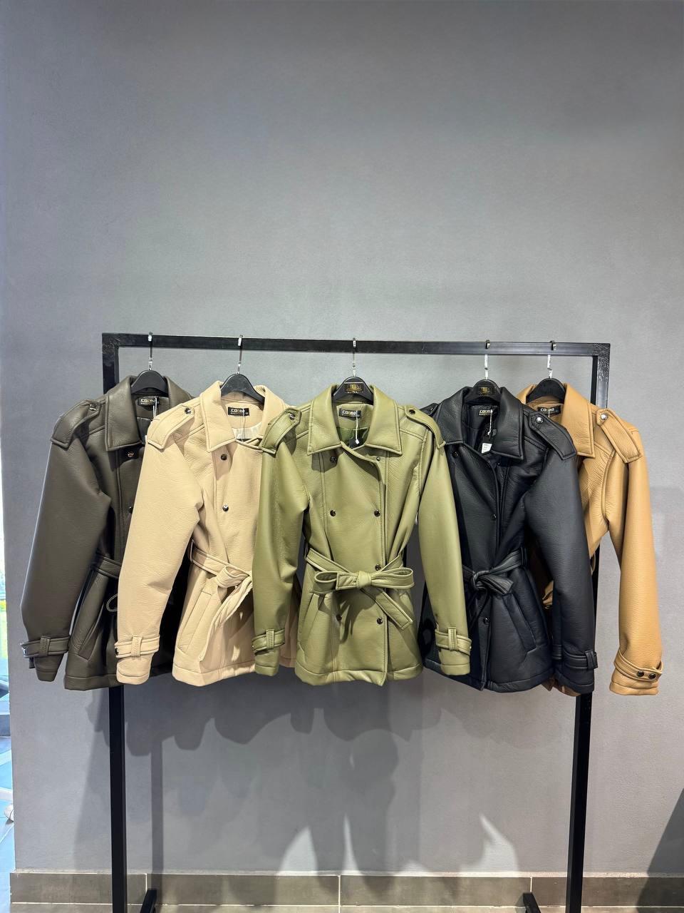 Leather Trench Jacket